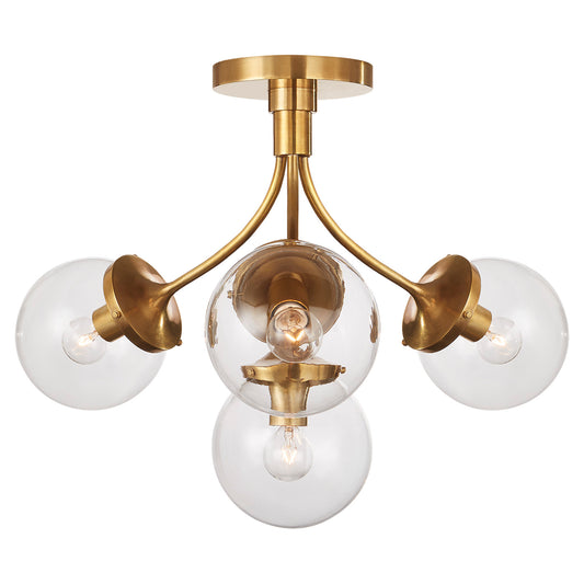 Visual Comfort Prescott Semi-Flush Ceiling Light