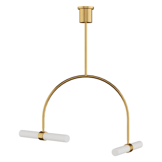 Visual Comfort Calumn Làmpada de Sostre de 2 Llums Ampla