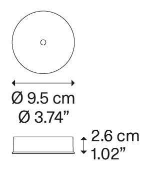 Lodes Mini Single Ceiling Canopy