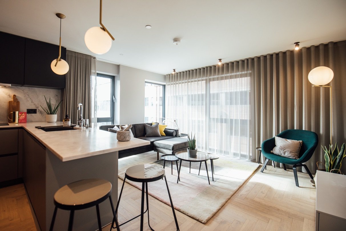 FX Apartments, Belfast — proyecto de iluminación, fotografía 3